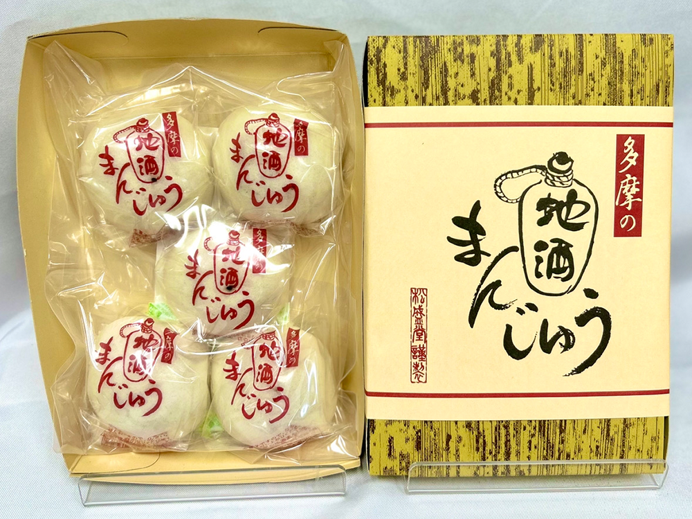 多摩の地酒まんじゅう　パッケージ