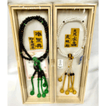 高級念珠シリーズ（本黒丹・水晶）